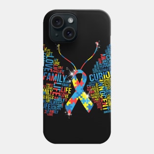 Butterfly Autism Awareness Phone Case