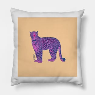 Leopard - Violet Pillow