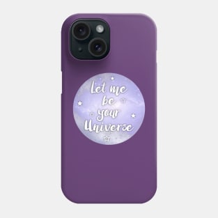 Lila Galaxie Textur Phone Case