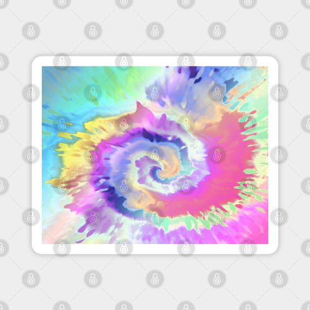 Pastel Tie Dye Magnet by Scar