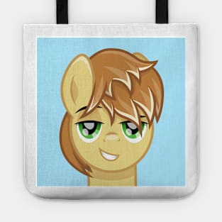 Feather Bangs portrait Tote