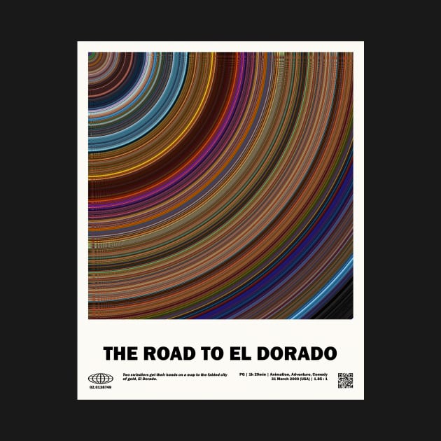 minimal_The Road to El Dorado Circular Barcode Movie by silver-light