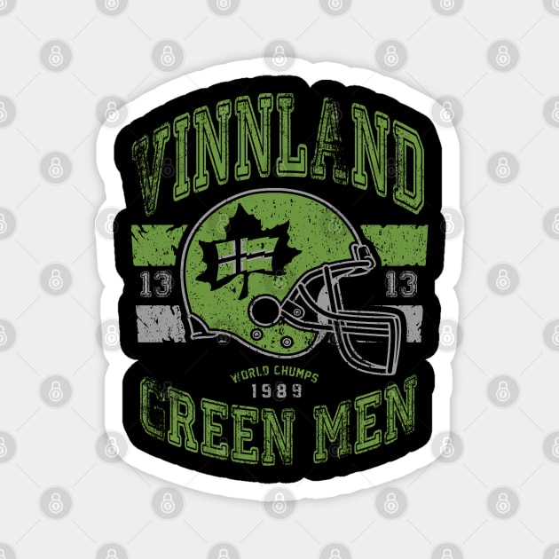 VINNLAND GREEN MEN Magnet by joeyjamesartworx