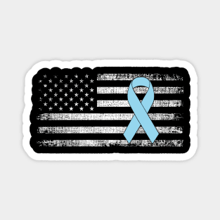 Prostate Cancer Awareness Classic American Flag Magnet