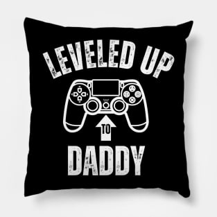 Leveled Up To Daddy - new daddy 2024 Pillow