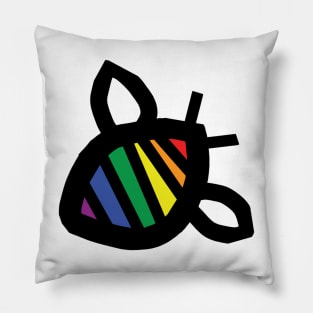 Honey Bee Abstract for Pride Month Pillow