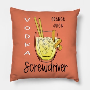 Cocktail Sign E Pillow