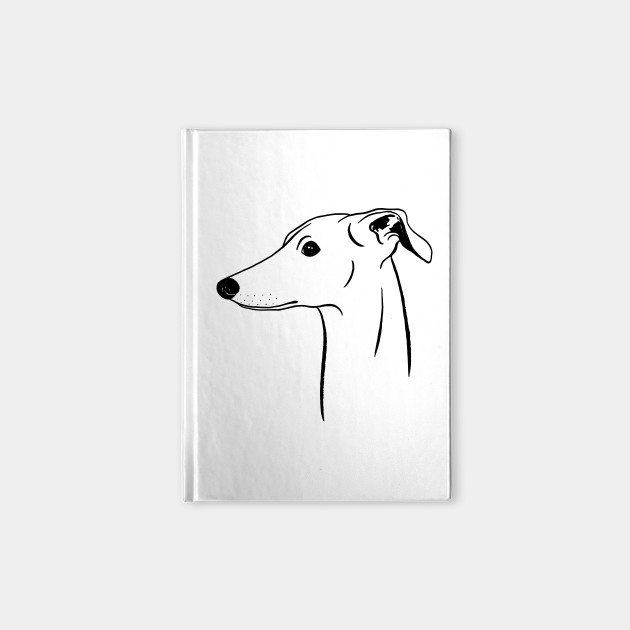 Italian Greyhound Black And White Italian Greyhound Notebook