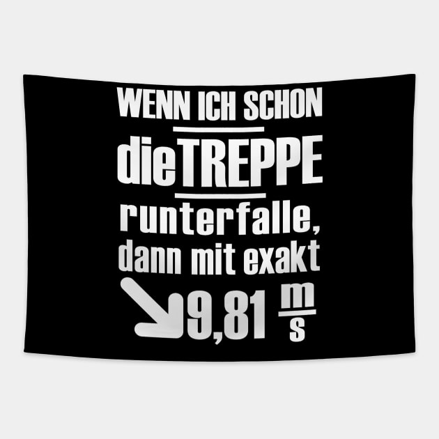 Physik Physiker Schwerkraft Science Lustig Tapestry by FindYourFavouriteDesign