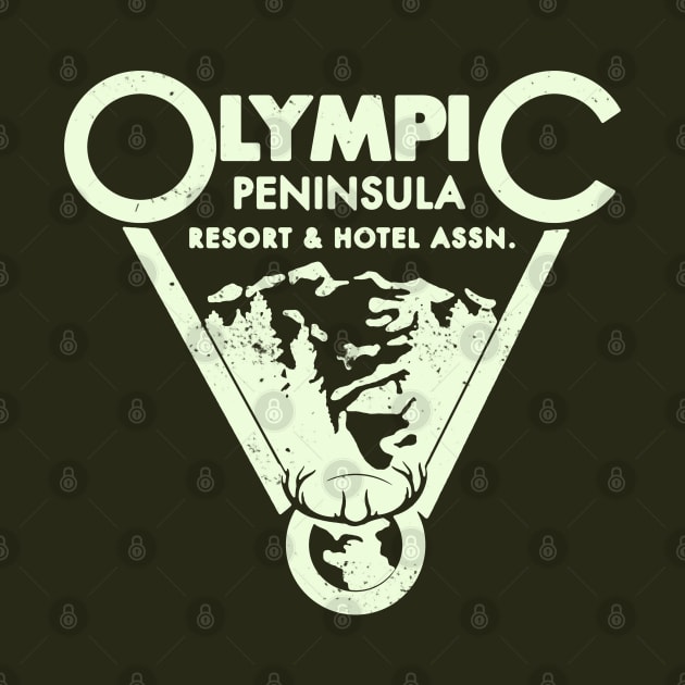 Vintage Olympic Peninsula Resort and Hotel association logo by StudioPM71