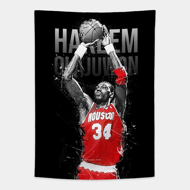 Hakeem Olajuwon Tapestry by Creativedy Stuff