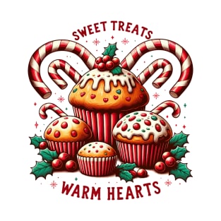 Sweet Treats Vintage Christmas Muffins Baking T-Shirt