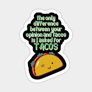 Funny tacos Magnet