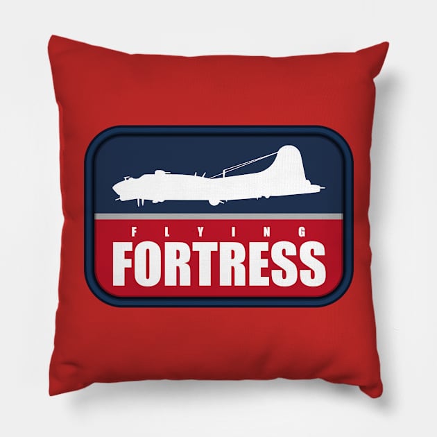 B-17 Flying Fortress Patch Pillow by TCP