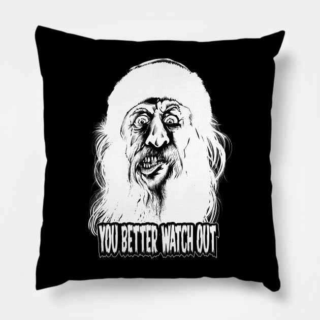 Evil Santa Pillow by wildsidecomix