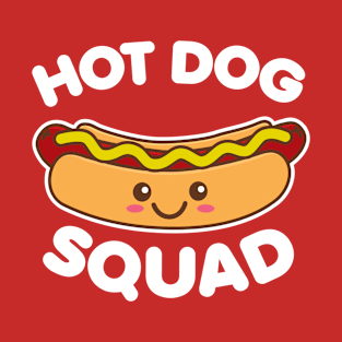 Hot Dog Squad Cute Kawaii Design T-Shirt