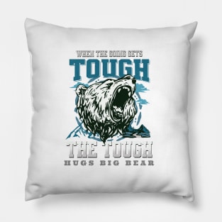 The Tough Hugs Bear Nature Fun Good Vibes Free Spirit Pillow