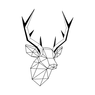 Geometric Stag Trophy T-Shirt