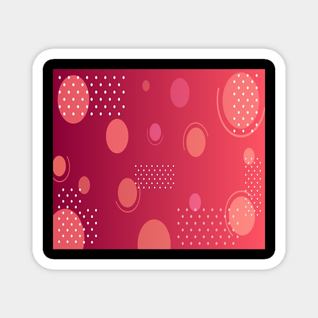 Abstract Red Rose Premium Quality Print Magnet by PersonalizedIT