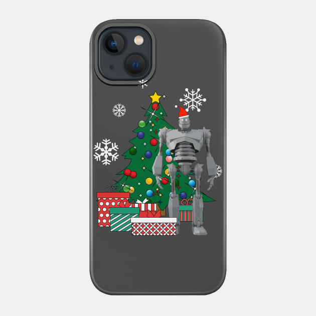 Iron Giant Around The Christmas Tree - Iron Giant - Phone Case