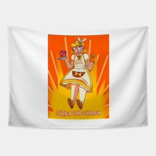 Chica The Chicken Gijinka Tapestry