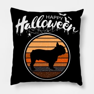 Funny Happy Halloween Beautiful French Bulldog Kid Gift Pillow