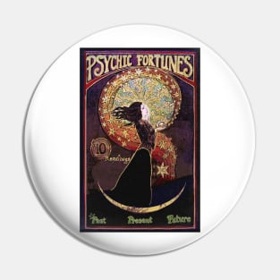 Psychic Fortunes Vintage Poster Pin