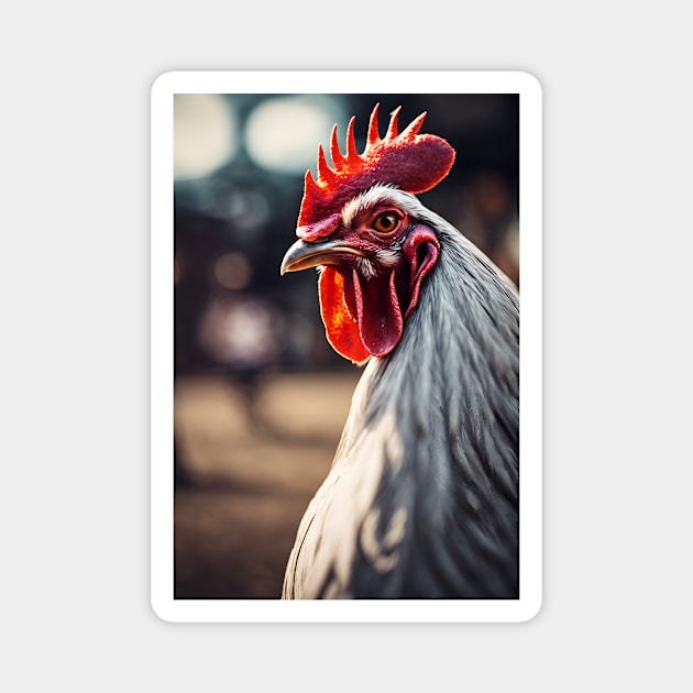 Rooster Magnet by helintonandruw