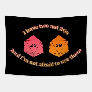 I Have Two Nat 20s (Alt Red): a ttrpg design Tapestry