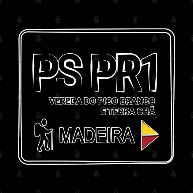 Madeira Island PS PR1 VEREDA DO PICO BRANCO E TERRA CHÃ logo by Donaby