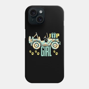 Jeep girl Cute Flower Jeep Women Flip Flops Jeep Dog Paw Jeep Men/Women/Kid Jeep Phone Case