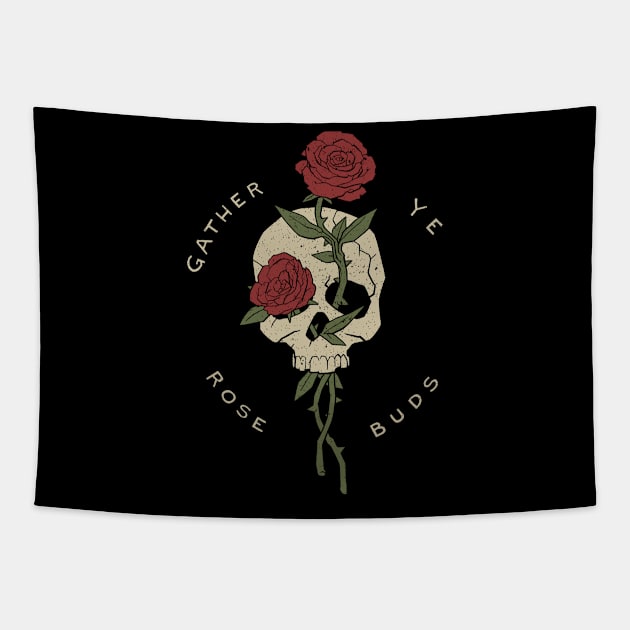 gather ye rosebuds while ye may Tapestry by DSTRBO