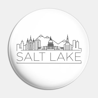 Salt Lake Minimal Skyline Pin