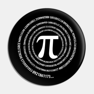 Pi Sign Sequence Spiral Design Pin