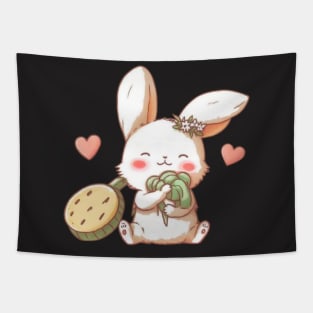 rabbit cute kawaii, t-shirt. Tapestry