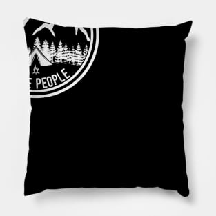 I Hate People Camping Shirt Pillow