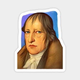 German Philosopher Georg Wilhelm Friedrich Hegel illustration Magnet