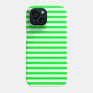 Green Horizontal Stripes Pattern Phone Case