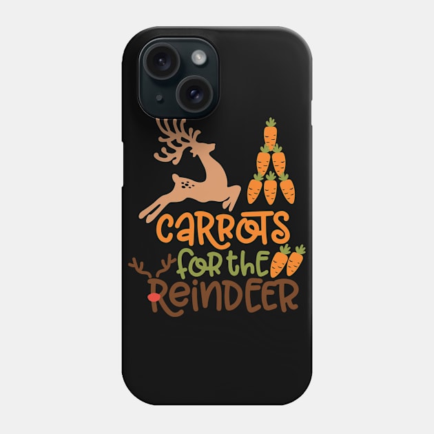 Carrots for the reindeer Funny Christmas Gifts For Men Women and Kids Phone Case by BadDesignCo