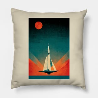 Sailing through Space Pillow