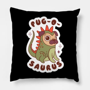 Dinosaur Pug Pillow