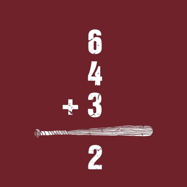 6 4 3 2 Double Play Baseball Baseball Math Baseball Math TShirt