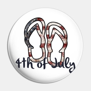 Flip - Flops 4th of July Pin