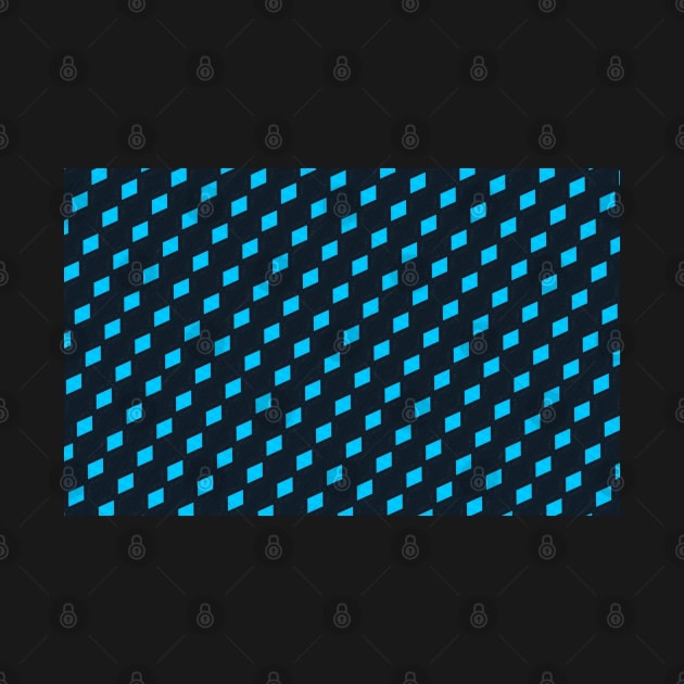 Turquoise and Black Checkered Pattern by Boztik-Designs