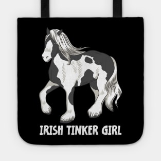 Horse Riding Horse Lover Horse Girl Irish Tinker Girl Tote