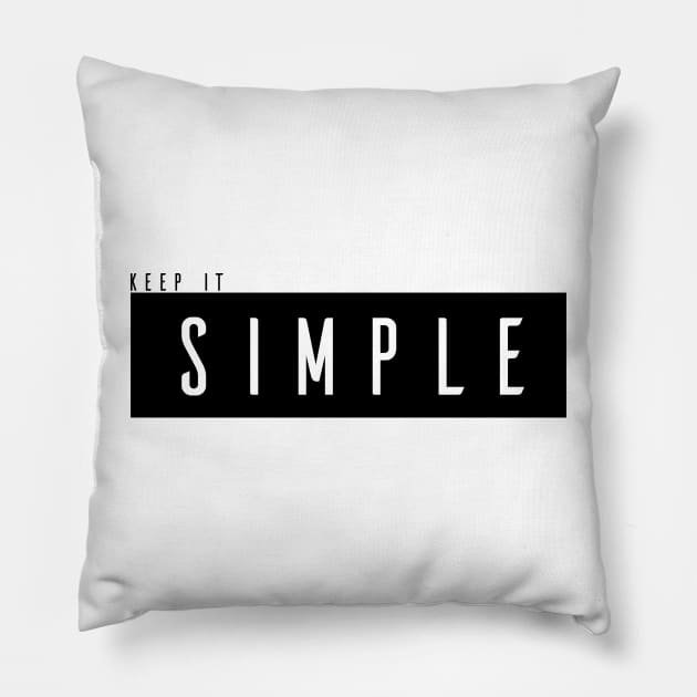 Keep it simple Pillow by RamonMascaros