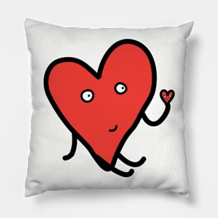 heart with heart Pillow