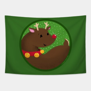 Rudolph the Red Nosed Reindeer Christmas Friends Tapestry