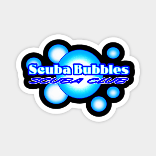 Scuba Bubbles Graphic Magnet