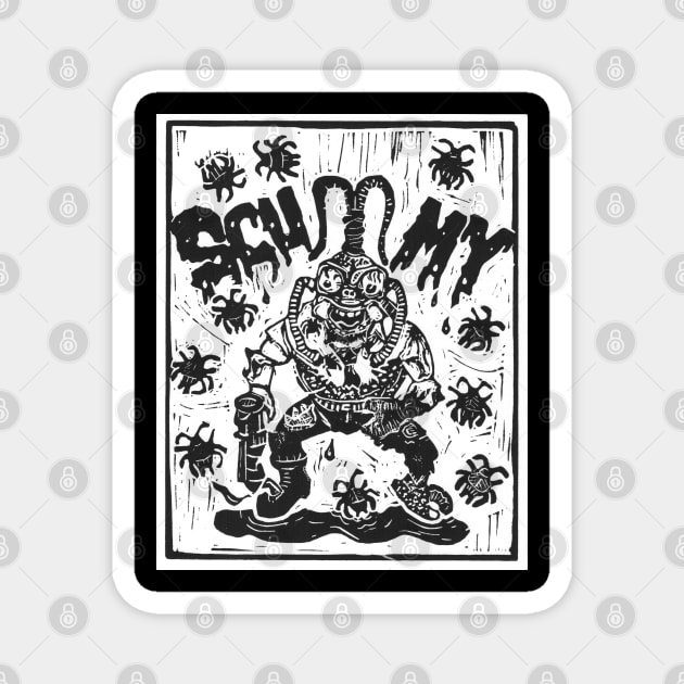 Scummy Scumbug Magnet by Glad Brains